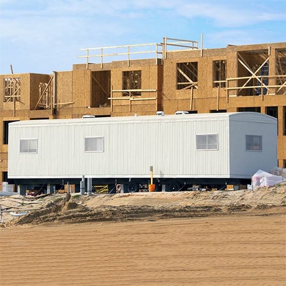 construction & jobsite shower trailers typically include multiple private shower stalls, changing areas, and a clean water supply